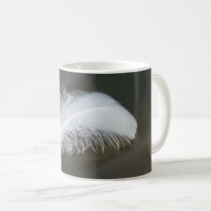 Caneca De Café Penas de Ganso Flutuantes