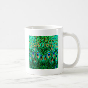 Caneca De Café Penas de Pavão Gloriosas