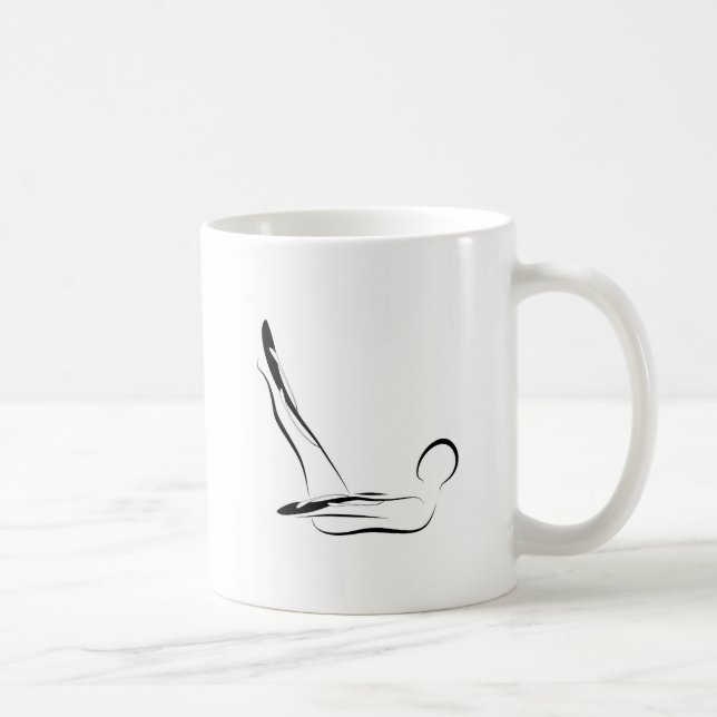 Caneca De Café Penas de pilates (Direita)