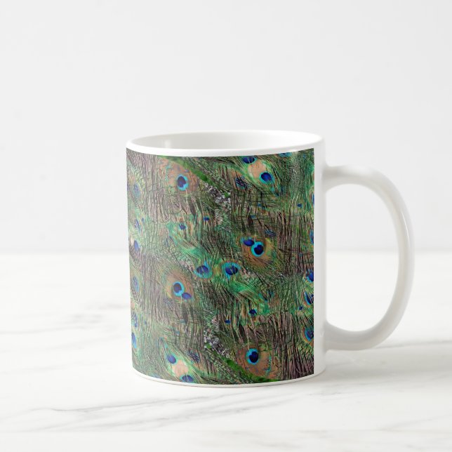 Caneca De Café Penas do pavão (Direita)