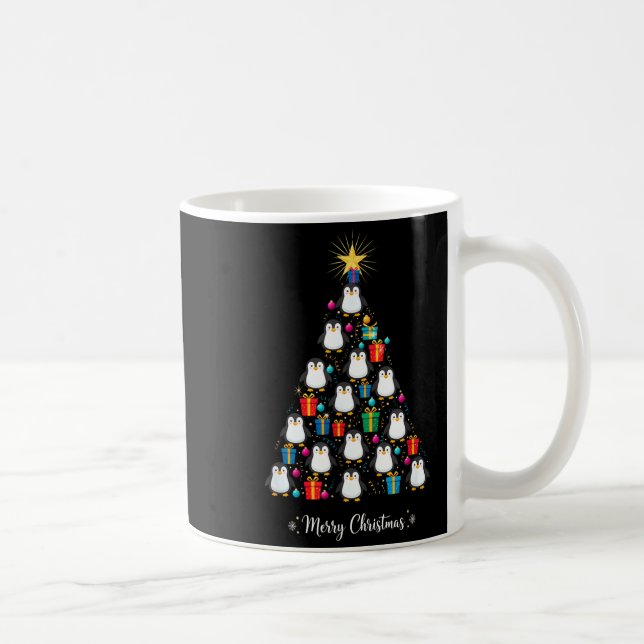 Caneca De Café Penguin Christmas Tree Xmas Day Holiday Men &amp;  (Direita)