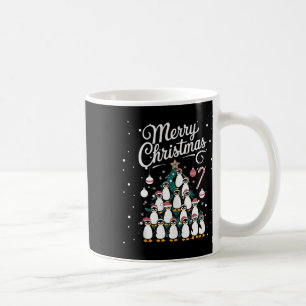 Caneca De Café Penguin Xmas Tree Penguine Árvore de Natal Ch