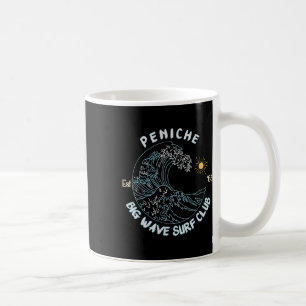 Caneca De Café Peniche Big Wave Surf Club, Gráfico de Surf