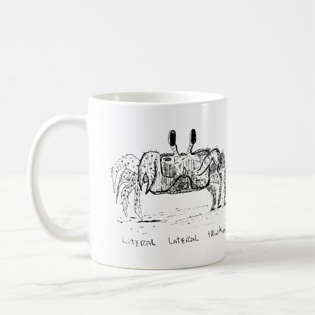 Caneca De Café Pensamento Lateral Literal (Esquerda)