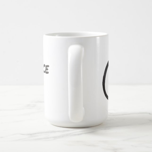 Caneca De Café Pensamento Orientado Pelo Desempenho De 15 Oz.Cane (Alça)