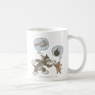 Caneca De Café Pensamentos do mau de Tom e de Jerry