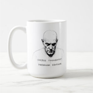 Caneca De Café Pensamentos em Excesso? Edição Premium