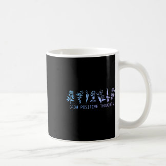 Caneca De Café Pensamentos Positivos Crescem Conscientes do Suicí