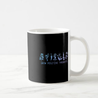 Caneca De Café Pensamentos Positivos Crescem Conscientes do Suicí
