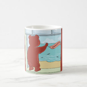 Caneca De Café Pensando em seu Urso de Teddy Saindo de Sua Arte B