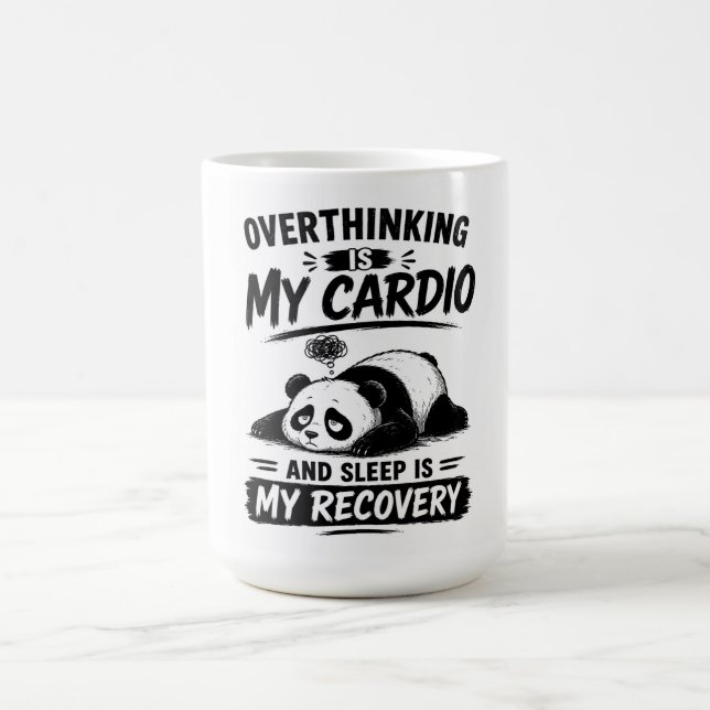 Caneca De Café Pensar Demais É Meu Cárdio (Centro)