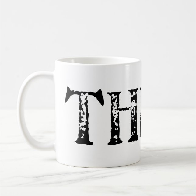 Caneca De Café Pense. (Esquerda)