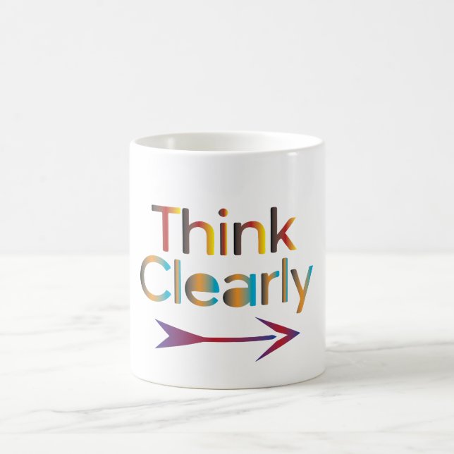 Caneca De Café Pense Claramente (Centro)