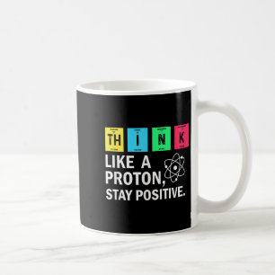Caneca De Café Pense Como Um Proton Mantenha Uma Ciência Engraçad