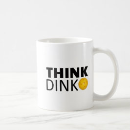 Caneca De Café Pense Dink (Pickleball)