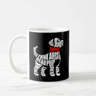 Caneca De Café Pense em Cachorros Brancos MORTOS