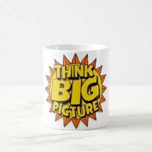 Caneca De Café Pense Grande Imagem
