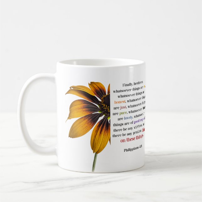 Caneca De Café Pense nestas coisas (Esquerda)