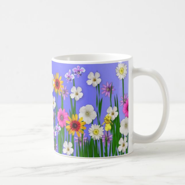 Caneca De Café Pense o primavera (Direita)
