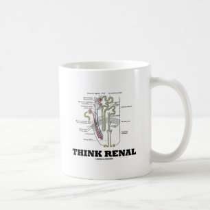 Caneca De Café Pense renal (rim Nephron)