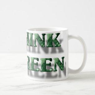 Caneca De Café Pense verde