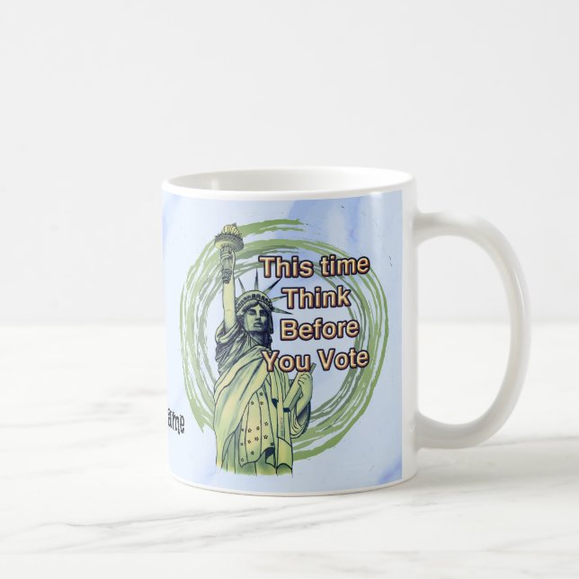 Caneca De Café Pense Vote Liberdade (Direita)
