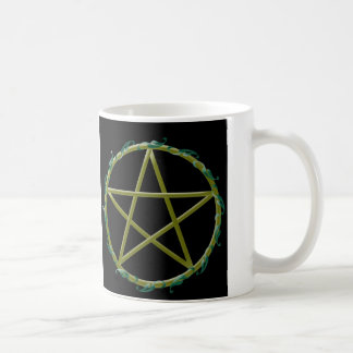 Caneca De Café Pentacle com folhas