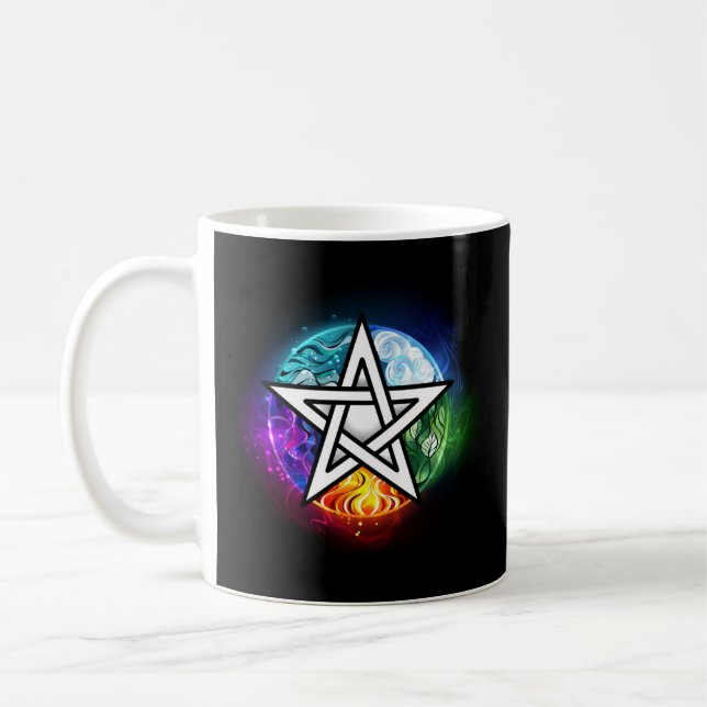Caneca De Café pentagrama wiccano (Esquerda)