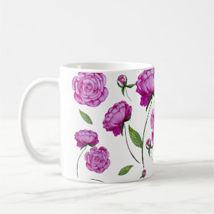 Caneca De Café Peões cor-de-água rosa para almofada redonda de sa