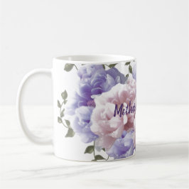 Caneca de Café Peônias Mãe da Noiva