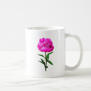 Caneca De Café Peony Rosa Escuro