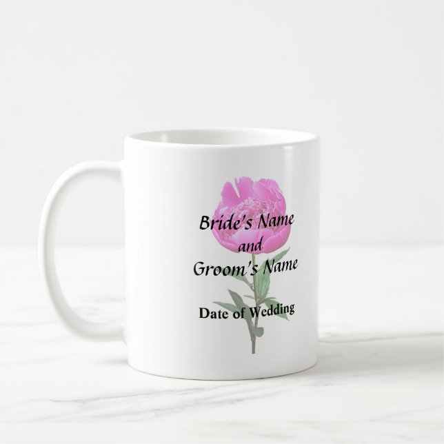 Caneca De Café Peony Rosa Escuro (Esquerda)
