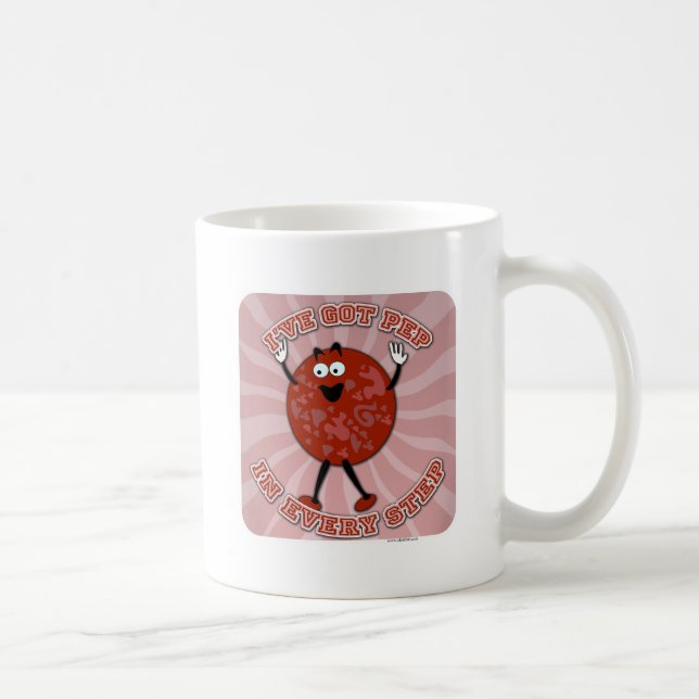 Caneca De Café Pep no Passo Divertido Personagem de Desenho Anima (Direita)