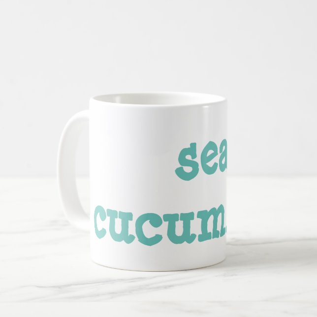 Caneca De Café pepinos marinhos (Frente Esquerda)