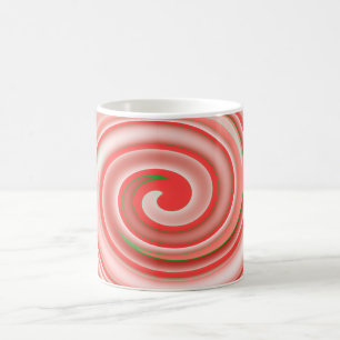 Caneca De Café Peppermint Candy Swirl