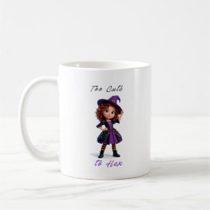 Caneca De Café Pequena Bruxa Menina Feitiços e Faíscas de Hallowe
