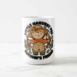 Caneca De Café Pequena Colheita Amigo de Outono Espantalho