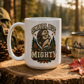 Caneca De Café Pequena, mas Poderosa Aventura Retro de Ouriço Cac