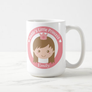 Caneca De Café Pequena Princesa do Papai Princesa Fofa com Tiara