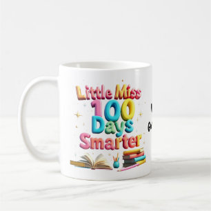 Caneca De Café Pequena Senhorita 100 Dias Mais Inteligente Celebr