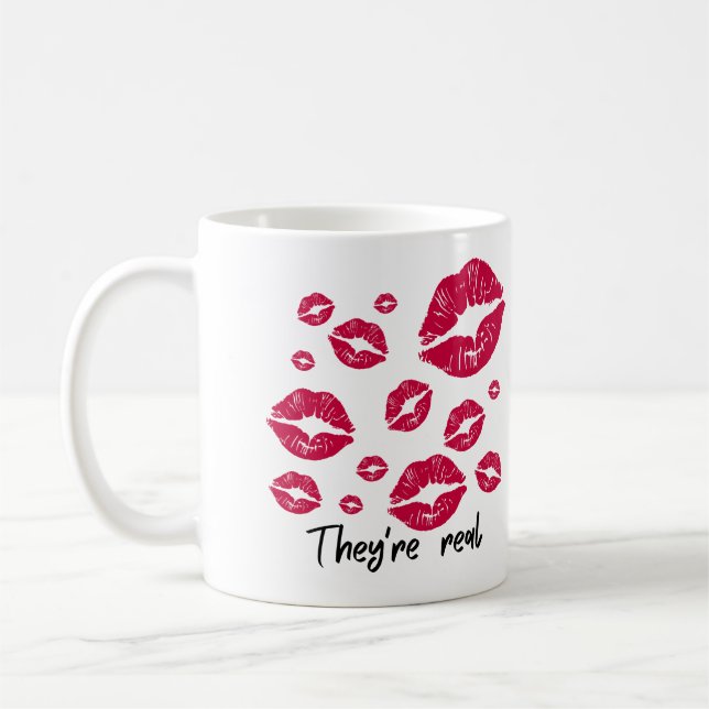 Caneca De Café "Pequena Senhorita Pato Lábios" (Esquerda)