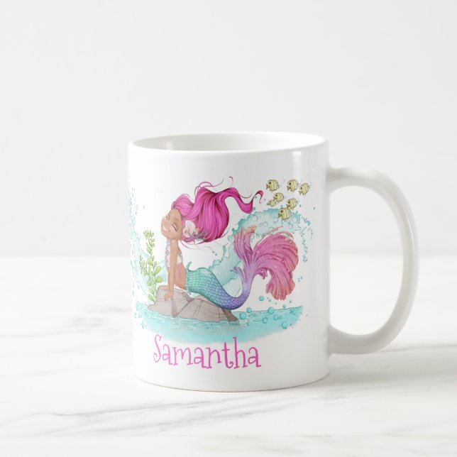 Caneca De Café Pequena Sereia Marrom Coffee Mug (Direita)