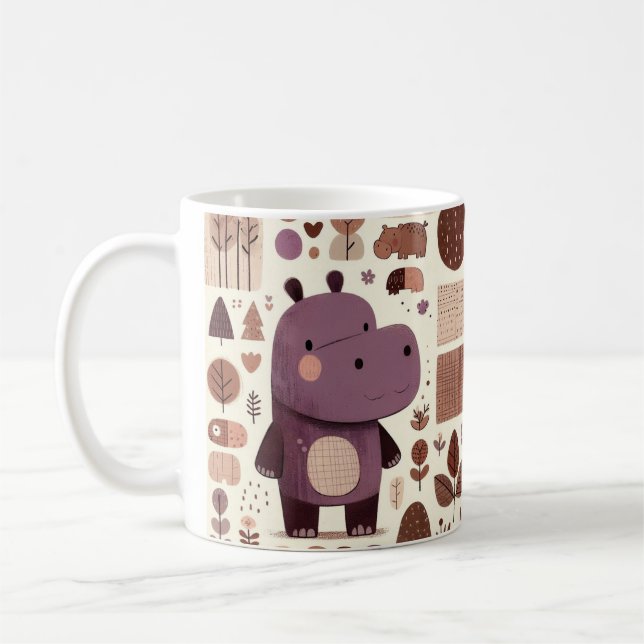 Caneca De Café Pequenas Aventuras Hippo (Esquerda)