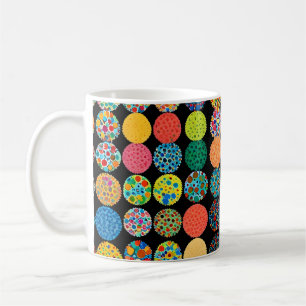 Caneca De Café Pequenas cabeças de flores bonitas