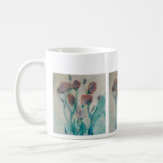 Caneca De Café Pequenas flores em aquarela
