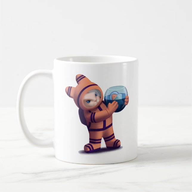Caneca De Café Pequeno Astronauta (Esquerda)