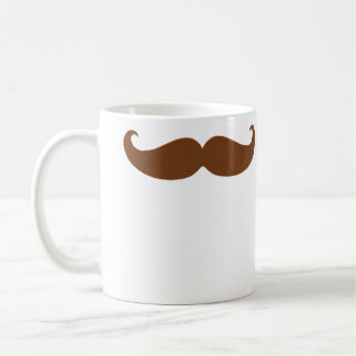 Caneca De Café Pequeno bigode do guiador no vermelho
