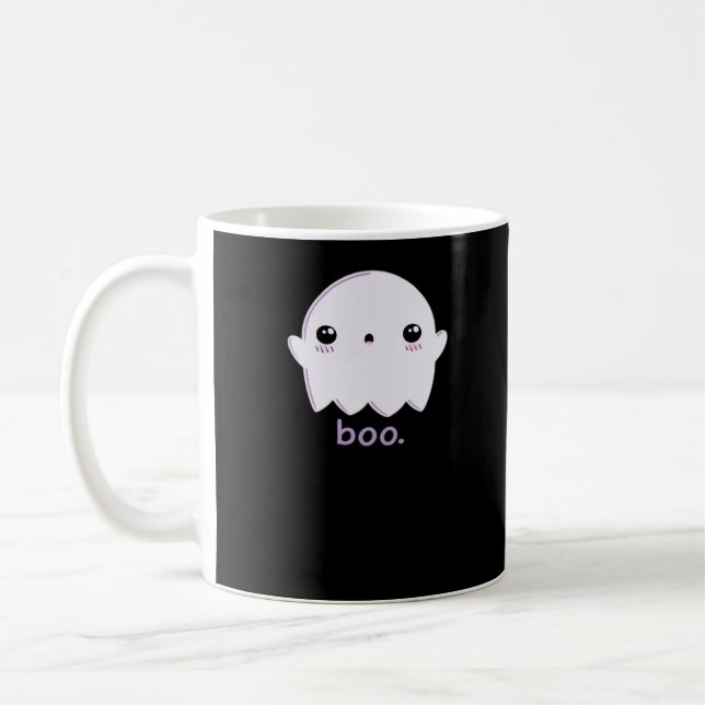 Caneca De Café Pequeno Boo Cute Halloween (Esquerda)
