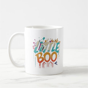 Caneca De Café Pequeno Boo Orange Black Halloween Matando