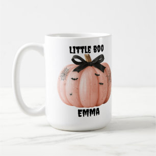 Caneca De Café Pequeno Boo Personalizado Pumpkin do Halloween